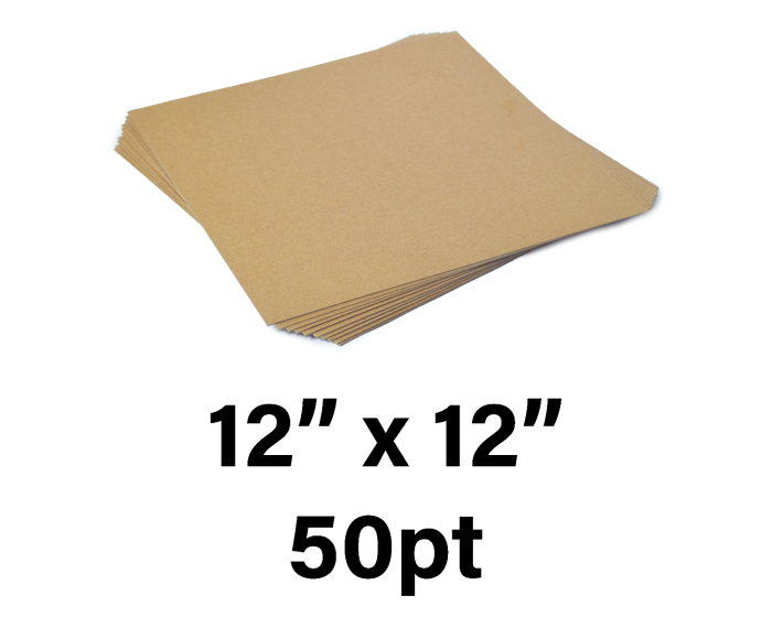 1X Heavy 12x12 Chipboard Sheets 10 Pack