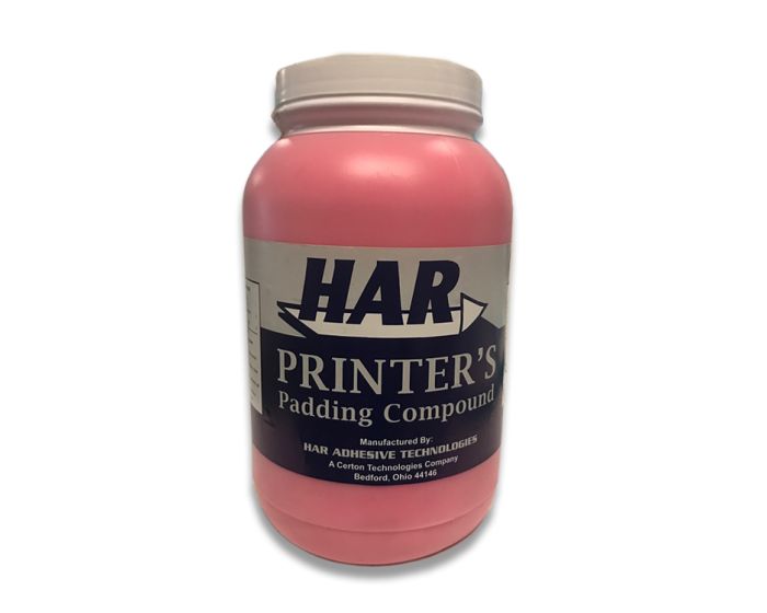 HAR Printer's Padding Compound - For Making Note Pads - Red (Gallon) - PA-GR