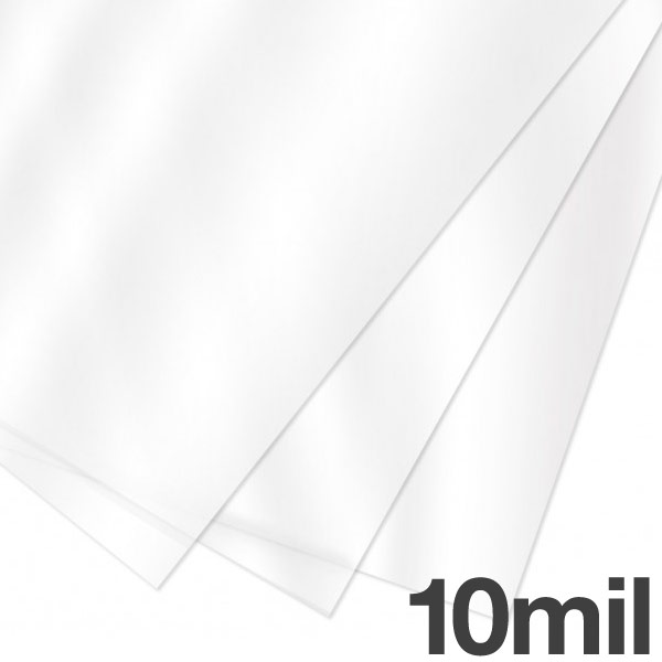 8.5" x 11" Clear Covers - Heavy 10 mil Square Corners - (100/bundle) - 033021AA