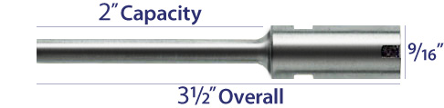 3/16" - Style D - Baum / Nygren-Dahly - 2.1" Drill Bit (1 ea.) - 1030 NDA-187.350 / 1030
