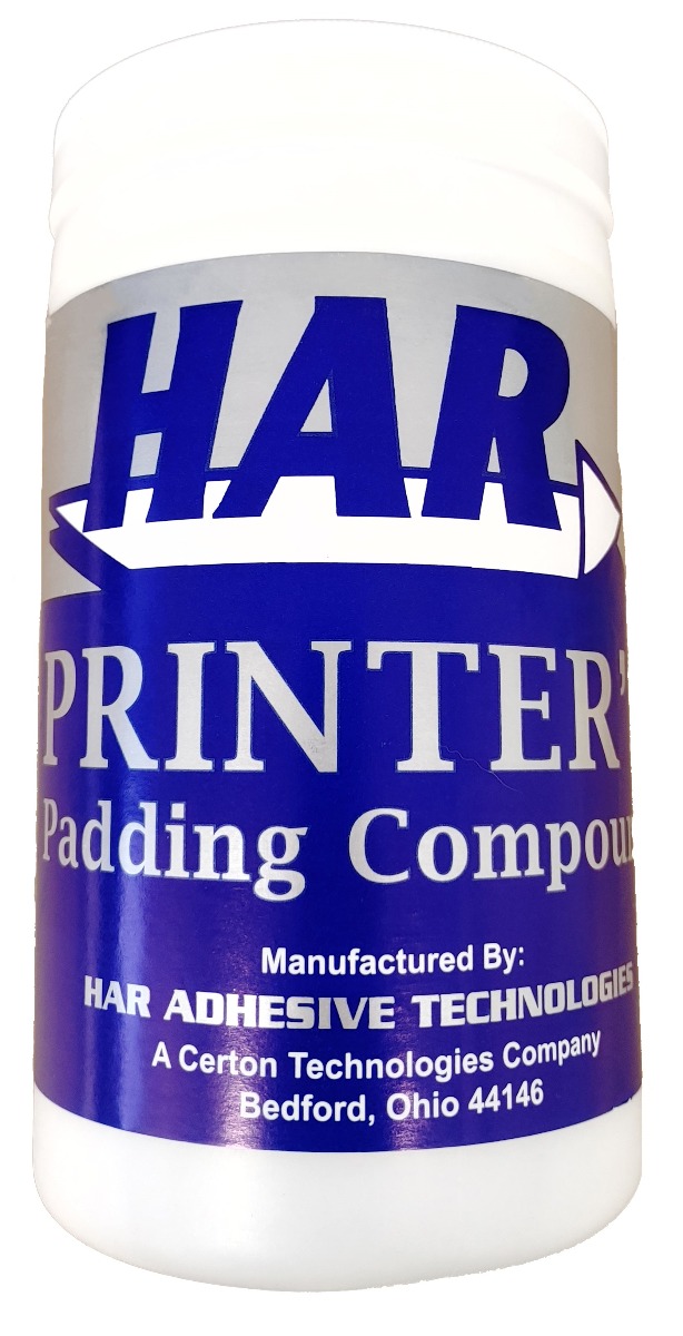 HAR Printer's Padding Compound - For Making Note Pads - White (Quart) - PA-QW